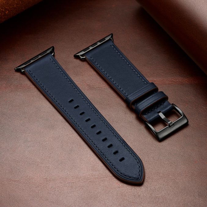 Klassisk kuskinn klokkereim til Apple Watch 41 / 40 / 38 mm - Bilde 11