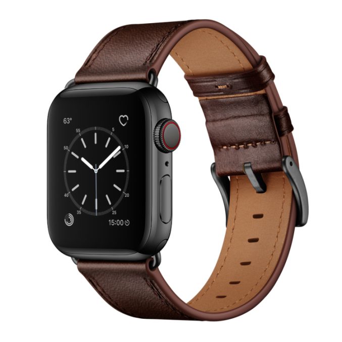 Klassisk kuskinn klokkereim til Apple Watch 41 / 40 / 38 mm - Bilde 2