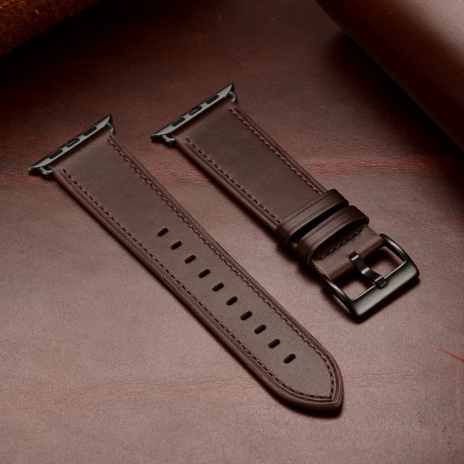 Klassisk kuskinn klokkereim til Apple Watch 41 / 40 / 38 mm - Bilde 5