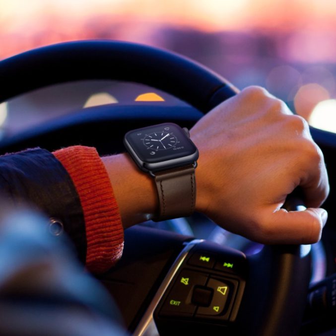 Klassisk kuskinn klokkereim til Apple Watch 41 / 40 / 38 mm - Bilde 6