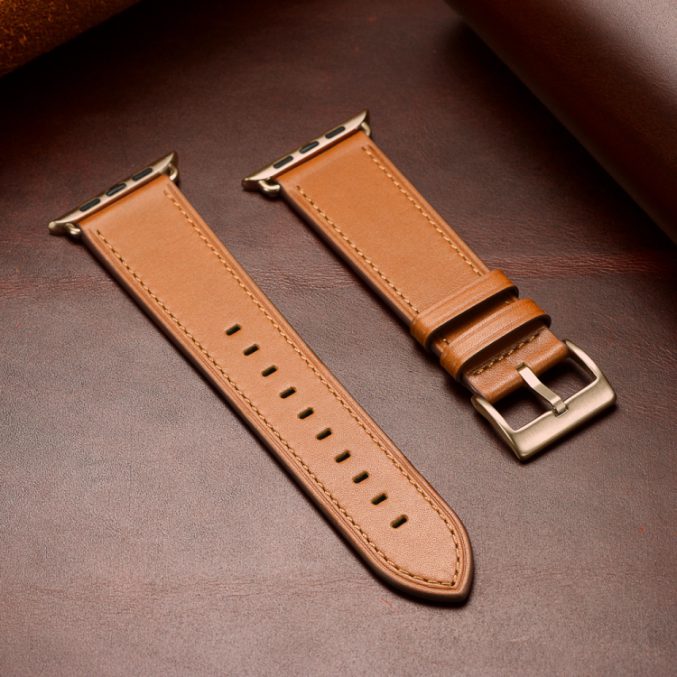 Klassisk kuskinn klokkereim til Apple Watch 41 / 40 / 38 mm - Bilde 28