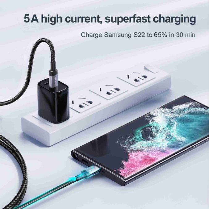 JOYROOM USB-C til USB-C 100W kabel, 2m - Bilde 5