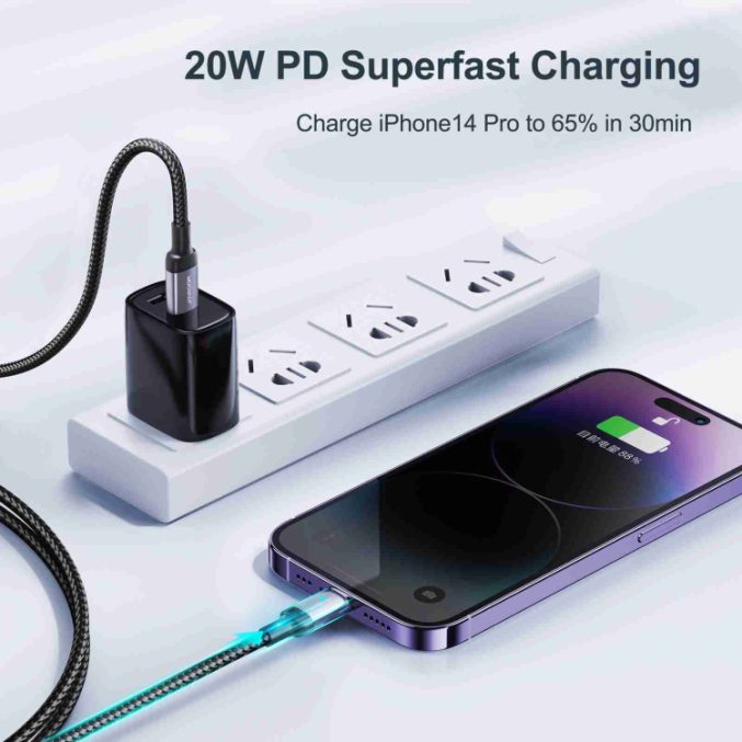 JOYROOM Ekstraordinær 20W USB-C til 8-pin Kabel, 2m - Bilde 11