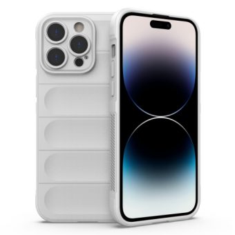 Magic Shield TPU-etui for iPhone 14 Pro - Hvit
