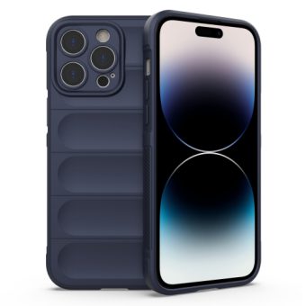 Magic Shield TPU-etui for iPhone 14 Pro - Mørk blå