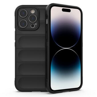 Magic Shield TPU-etui for iPhone 14 Pro - Sort