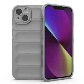 Magic Shield TPU-etui for iPhone 14 Plus - Lys grå