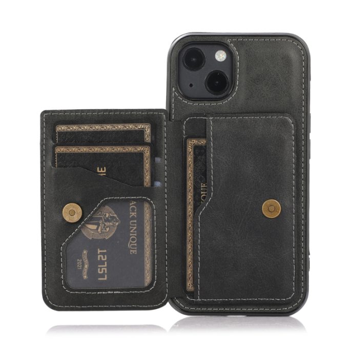 Stilig Magnetisk Etui med Kalveskinnstekstur for iPhone 13 - Bilde 11