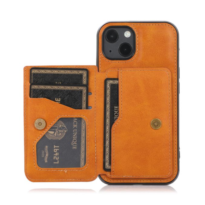 Stilig Magnetisk Etui med Kalveskinnstekstur for iPhone 13 - Bilde 5