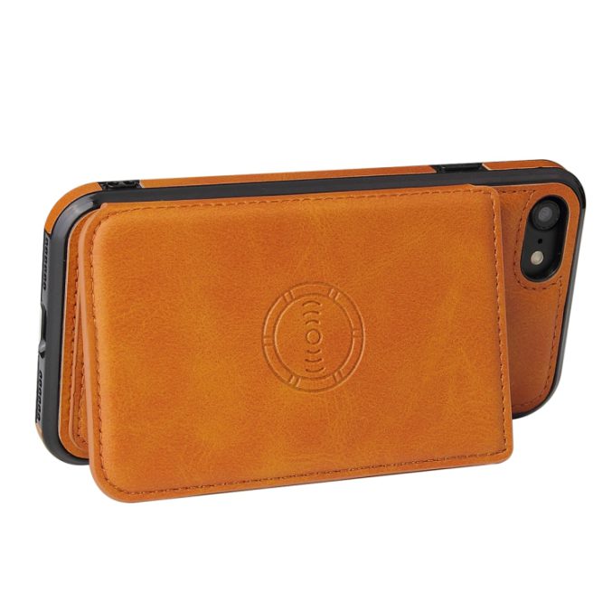 Stilig Magnetisk Etui med Kalveskinnstekstur for iPhone SE 2022 / SE 2020 / 8 / 7 - Bilde 9