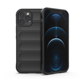 Magic Shield TPU-etui for iPhone 12 Pro Max - Sort