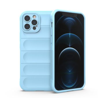 Magic Shield TPU-etui for iPhone 12 Pro Max - Lys blå