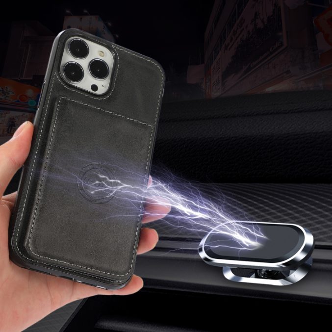 Stilig Magnetisk Etui med Kalveskinnstekstur for iPhone 13 Pro - Bilde 2
