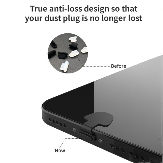 Silikonplugg for ladeport - Lightning/iPhone (5 stk) - Bilde 2