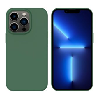 iPhone 13 Pro Max Silikon MagSafe mobildeksel - Mørk grønn