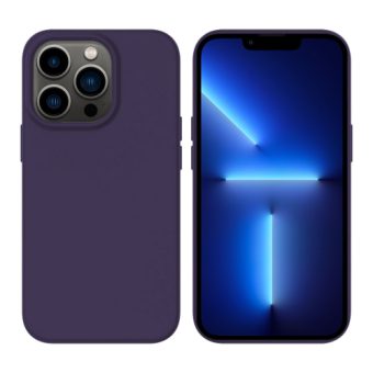 iPhone 13 Pro Max Silikon MagSafe mobildeksel - Mørk Lilla