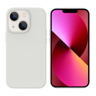 iPhone 15 Pluss Silikon MagSafe mobildeksel - Hvit