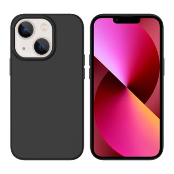 iPhone 15 Pluss Silikon MagSafe mobildeksel - Sort