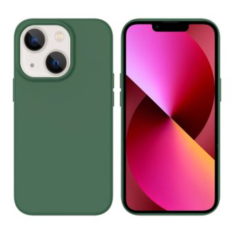 iPhone 15 Pluss Silikon MagSafe mobildeksel - Mørk grønn