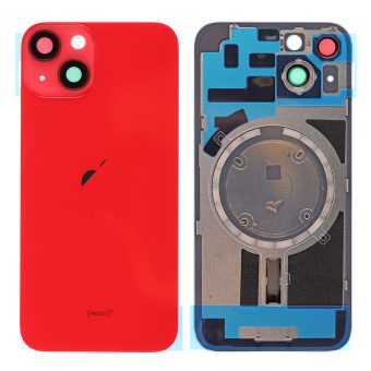 DIY Bakglass (inkl kameraglass) for iPhone 14 - Rød