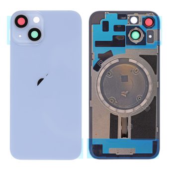 DIY Bakglass (inkl kameraglass) for iPhone 14 - Blå