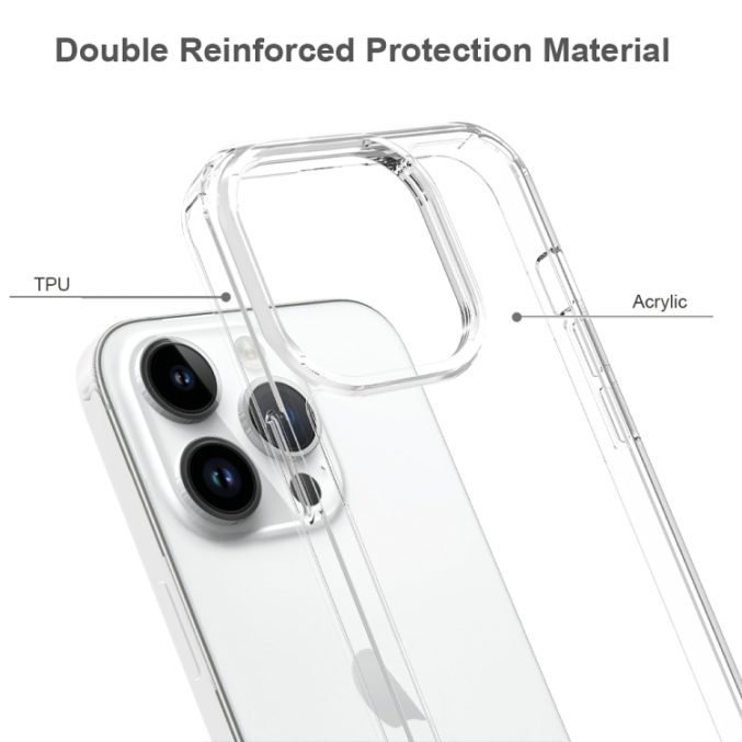 Deksel til iPhone 15 Pro Max (6,7″) – gjennomsiktig - Bilde 2