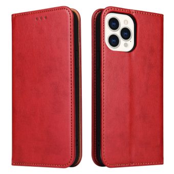 Lommebok etui for iPhone 15 Pro Max (PU-Lær) - Rød