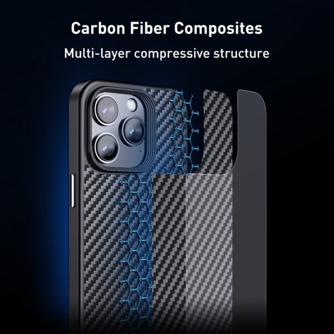 Magsafe karbonfiber deksel for iPhone 15 Pro - Bilde 5