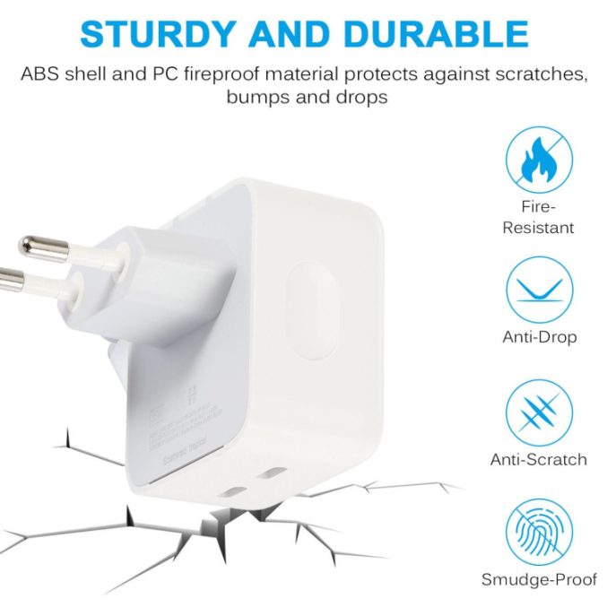 PD 35W Dobbel USB-C Lader - Bilde 6