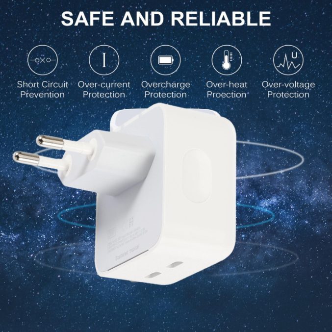 PD 35W Dobbel USB-C Lader - Bilde 2