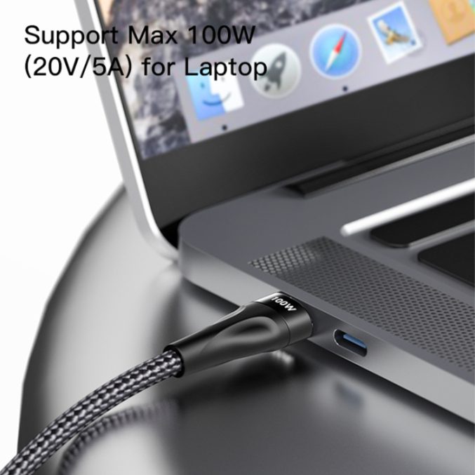 Yesido 2 i 1 USB-C til USB-C + Lightning Kabel (1,2m) - Bilde 2