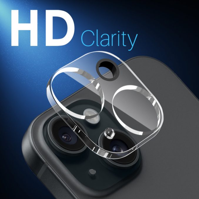 Herdet glass til kamera for iPhone 15 / 15 Plus - Bilde 2