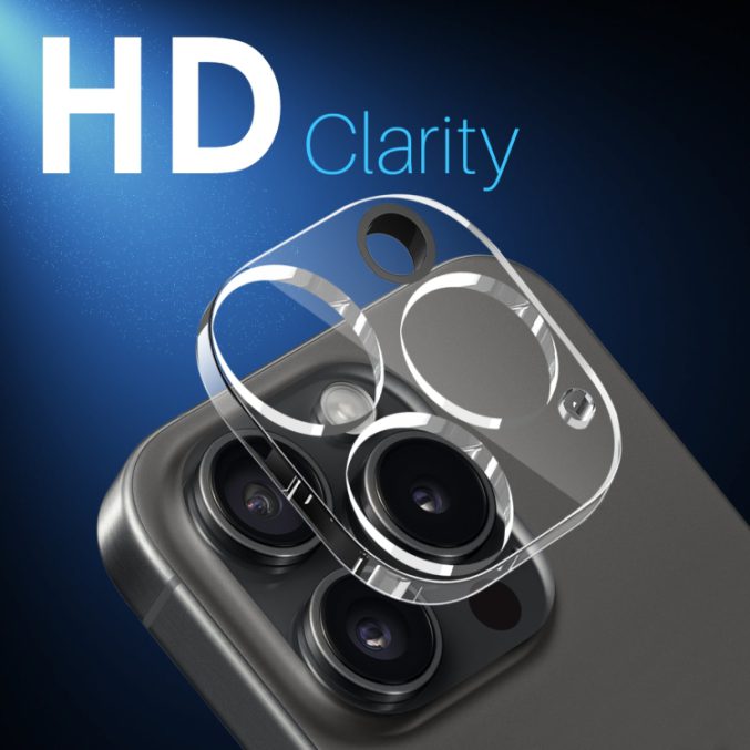Herdet glass til kamera for iPhone 15 Pro / 15 Pro Max - Bilde 2