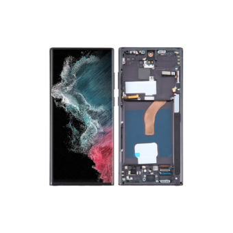 Bytte skjerm til Samsung Galaxy S22 Ultra 5G SM-S908B (Sort)