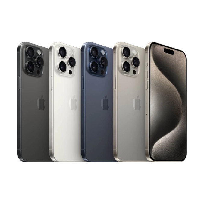 Apple iPhone 15 Pro serie brukt mobiltelefon frontvisning