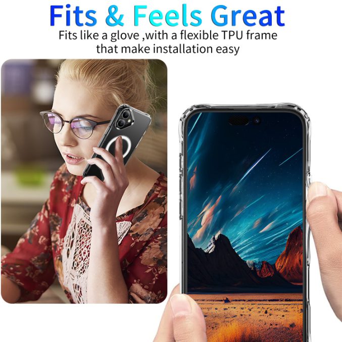 Klart deksel med MagSafe funksjon til iPhone 16 Plus - Bilde 2