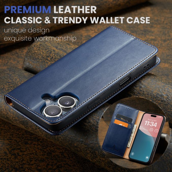 Lommebok etui for iPhone 16 Pro (PU-Lær) - Bilde 14