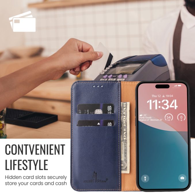 Lommebok etui for iPhone 16 Pro (PU-Lær) - Bilde 17
