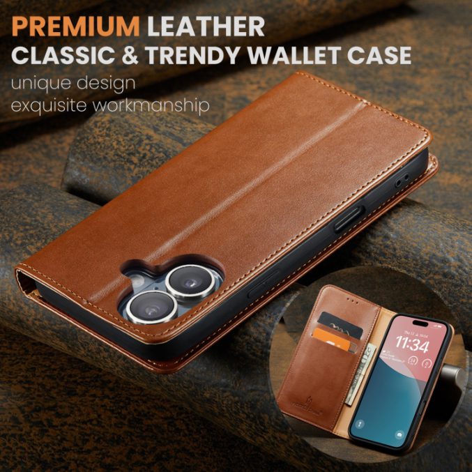 Lommebok etui for iPhone 16 Pro (PU-Lær) - Bilde 20