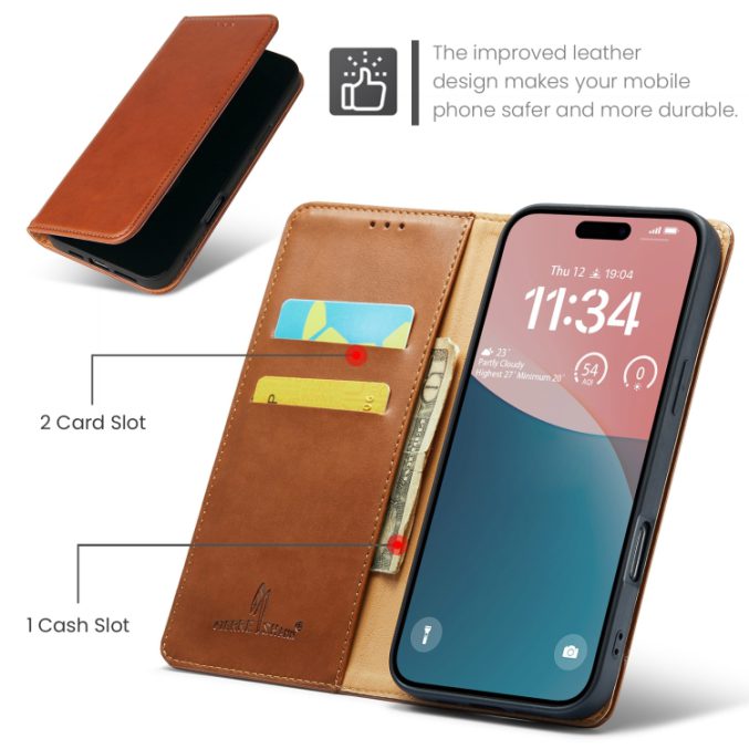 Lommebok etui for iPhone 16 Pro (PU-Lær) - Bilde 22