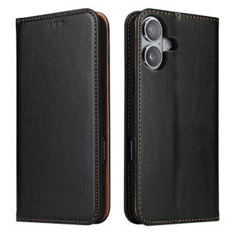 Lommebok etui for iPhone 16 Plus (PU-Lær) - Sort