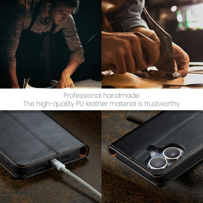 Lommebok etui for iPhone 16 Pro (PU-Lær) - Bilde 13