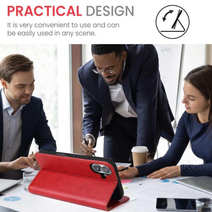 Lommebok etui for iPhone 16 Pro (PU-Lær) - Bilde 6