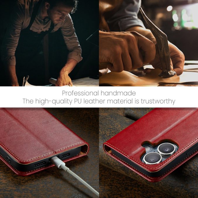 Lommebok etui for iPhone 16 Pro (PU-Lær) - Bilde 7