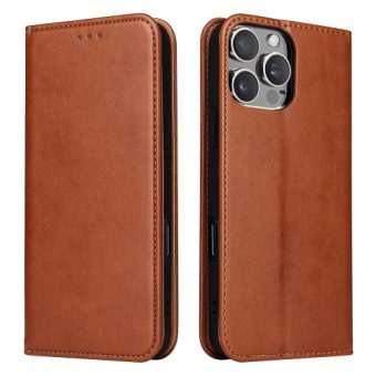 Lommebok etui for iPhone 16 Pro Max (PU-Lær) - Brun