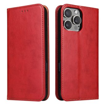 Lommebok etui for iPhone 16 Pro Max (PU-Lær) - Rød