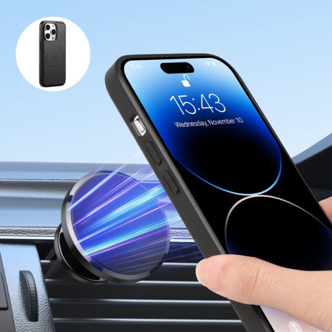 Skinnetui med MagSafe – Avtakbar lommebok for iPhone 15 Plus - Bilde 9