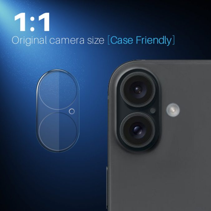 Herdet glass til kamera for iPhone 16 / 16 Plus - Bilde 4