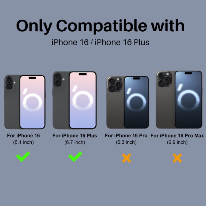 Herdet glass til kamera for iPhone 16 / 16 Plus - Bilde 6