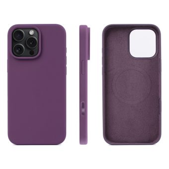 iPhone 16 Pro Max Silikon MagSafe mobildeksel - Lilla